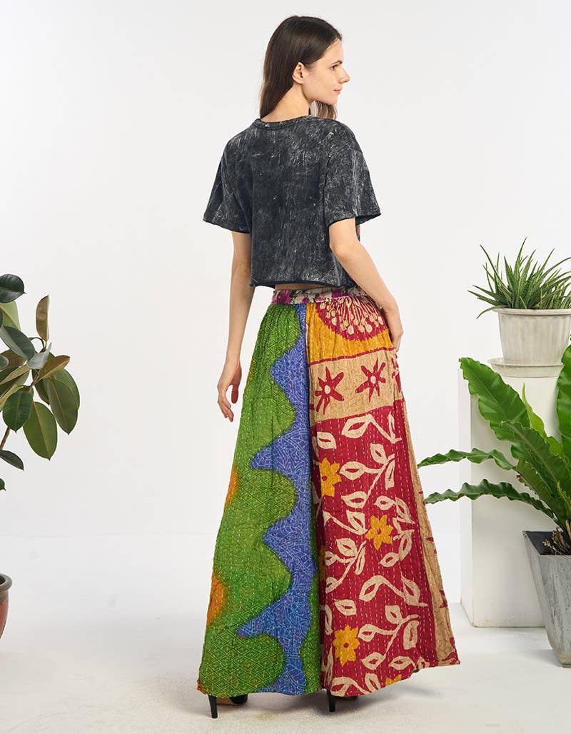 Kantha cotton pants