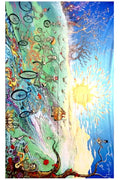 Heady Art Print Tapestry Skeletons On Bikes