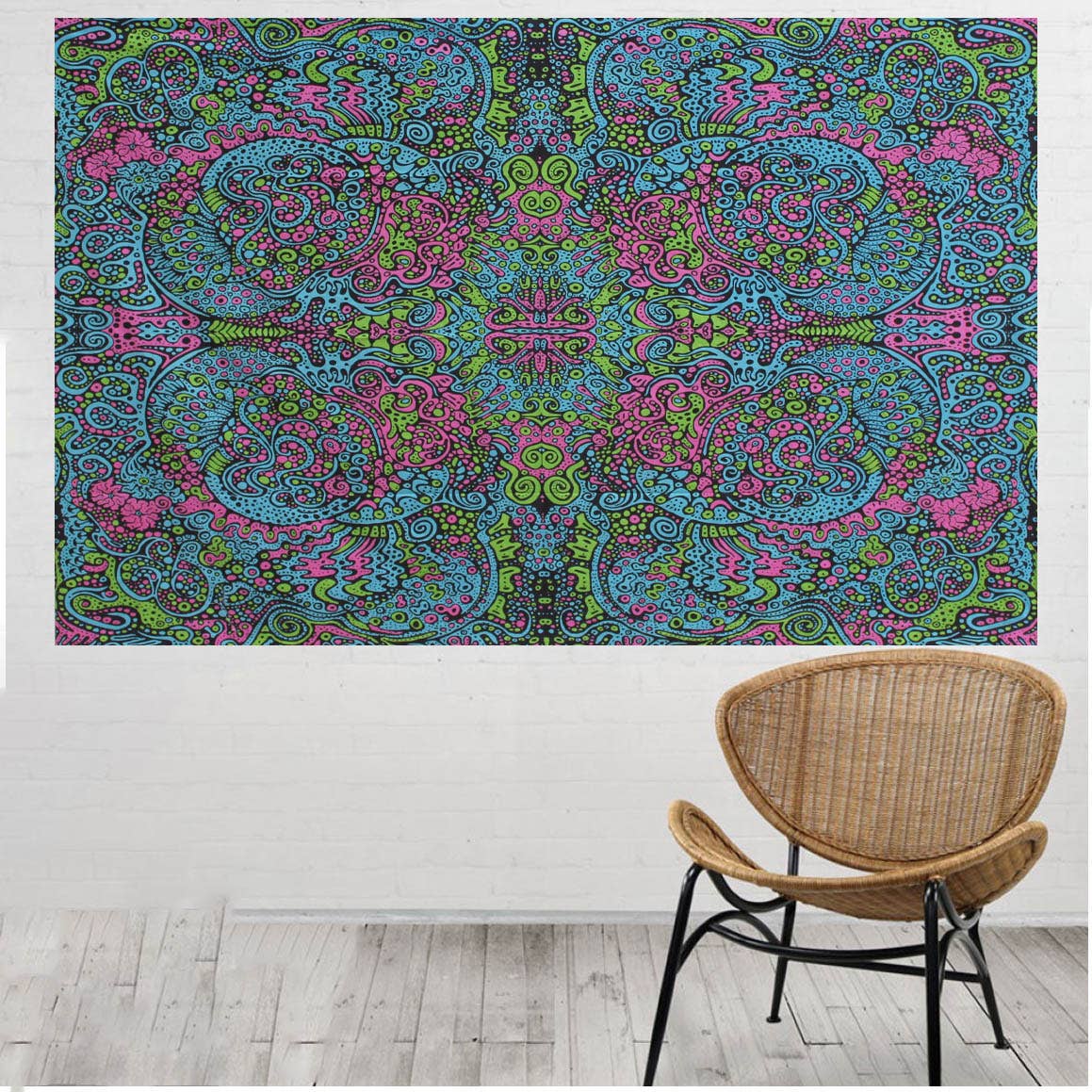 3D Tapestry Psychedelic Liquid