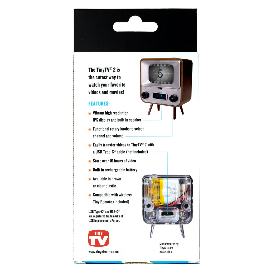 TinyCircuits - TinyTV® 2 with Tiny Remote