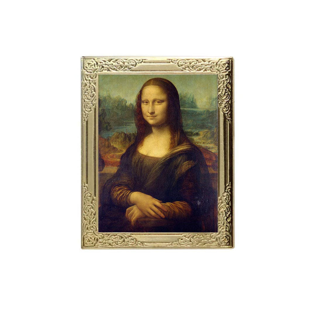 Real Sic - Mona Lisa Art Frame Pin - Museum Souvenir Fine Art Lapel Pin