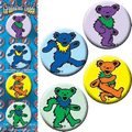 Square Deal Recordings & Supplies - Pin-on Button - 1.25 Inch - Grateful Dead - Set Of Four