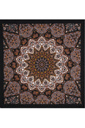 India Star #9 Bandana Brown, Tan & Gray  22x22