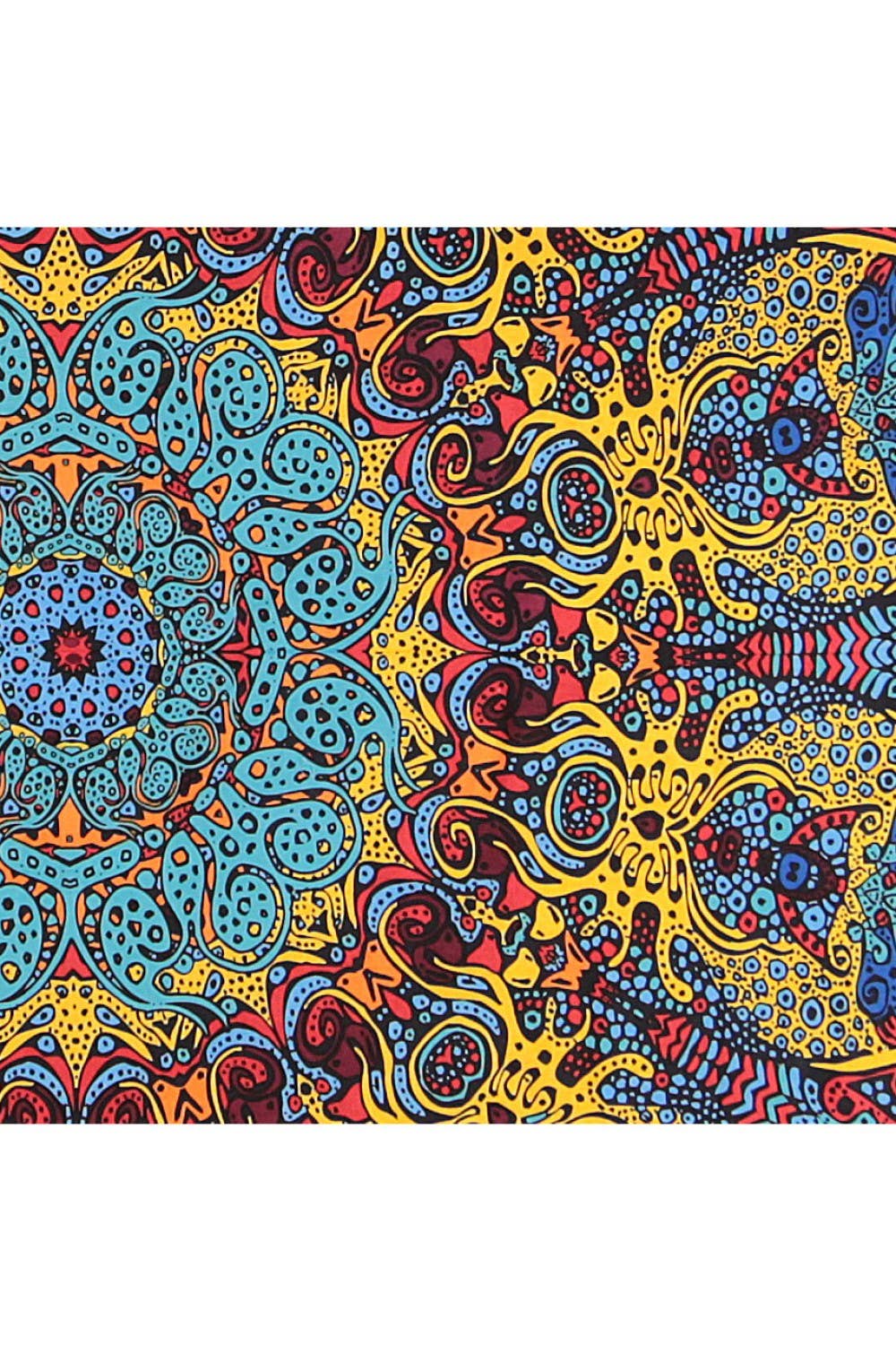 3D Tapestry Psychedelic Sunburst