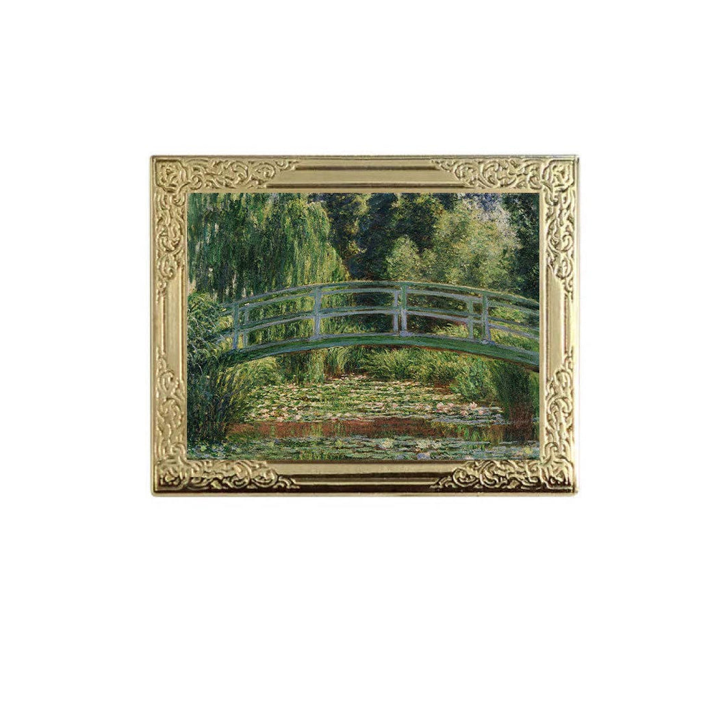 Real Sic - The Water Lilies by Claude Monet Art Frame Pin - Museum Souvenir Fine Art Lapel Pin