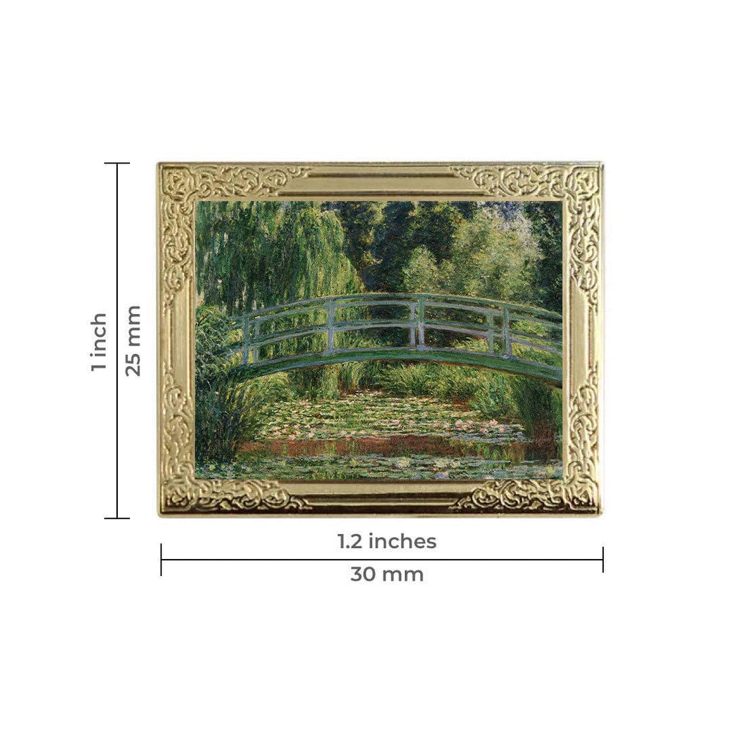 Real Sic - The Water Lilies by Claude Monet Art Frame Pin - Museum Souvenir Fine Art Lapel Pin