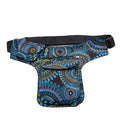 Cotton  Embroiders  Sea Blue  Fanny Pack
