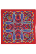 Red Paisley Bandana 22x22