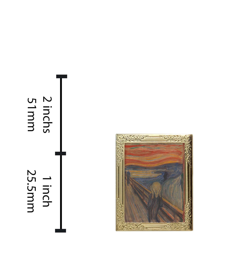 Real Sic - Art Frame Enamel Lapel Pin - The Scream by Munch
