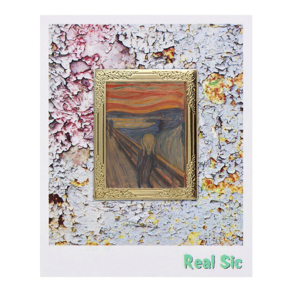 Real Sic - Art Frame Enamel Lapel Pin - The Scream by Munch