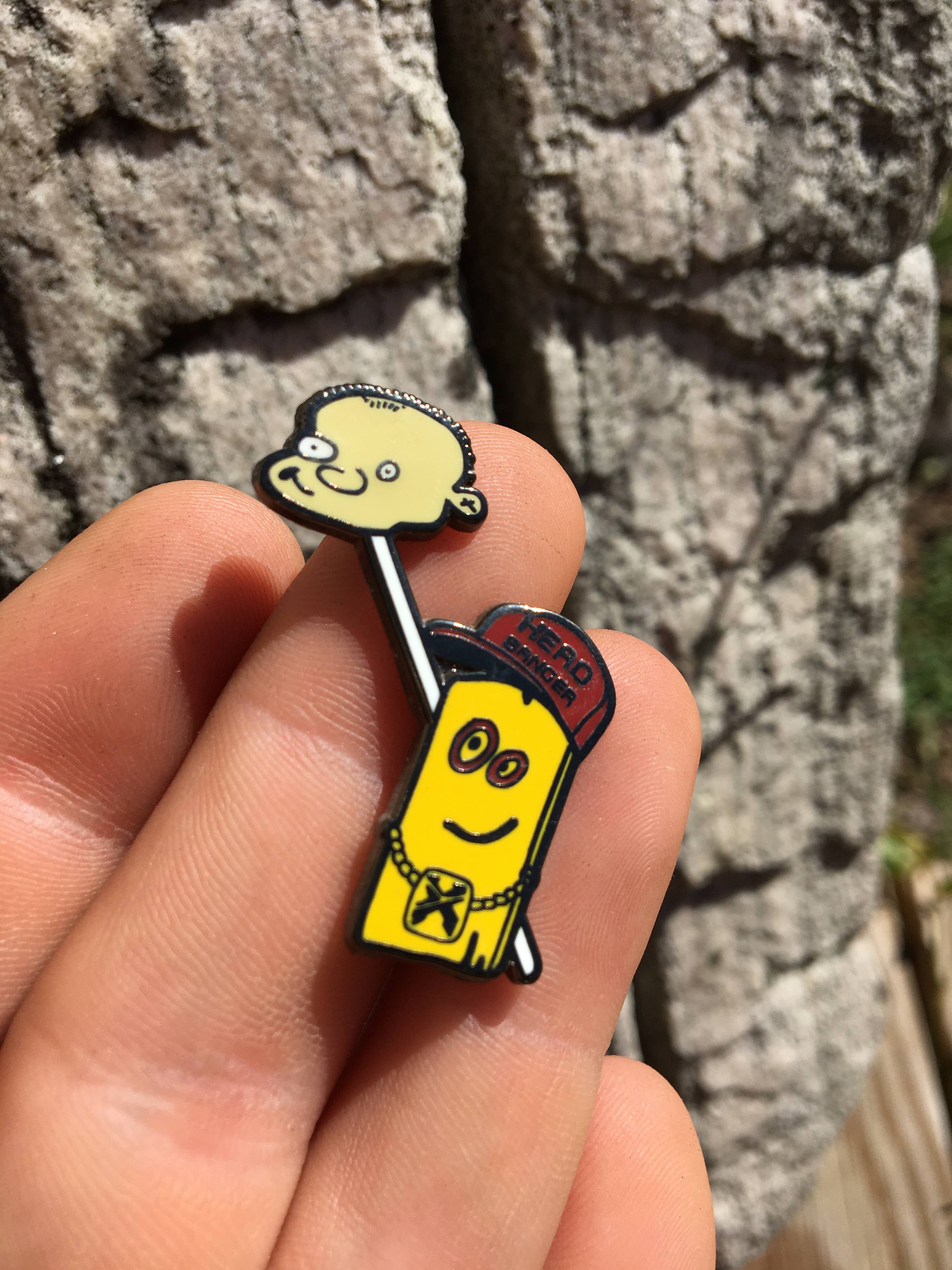 Mushroom Kingdom Pins - Plank & Johnny EDM Rave Pin – 1.5" Hard Enamel, Double Post