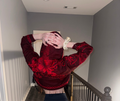 Cropped pashmina hoodie
