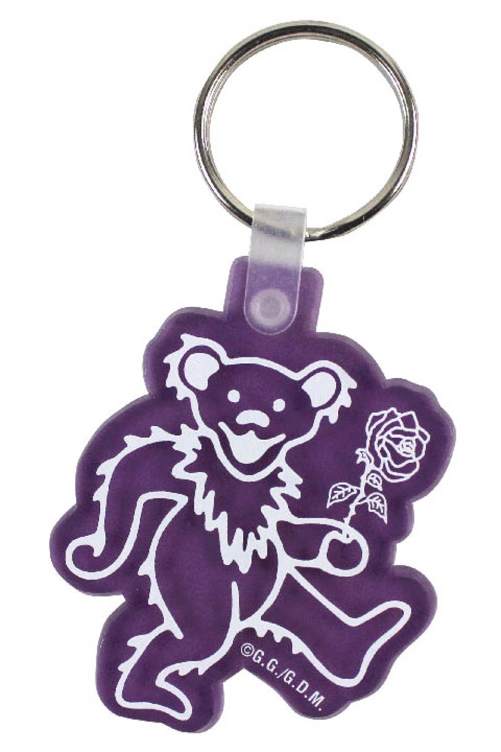 VINTAGE Grateful Dead Dancing Bear Purple Keychain