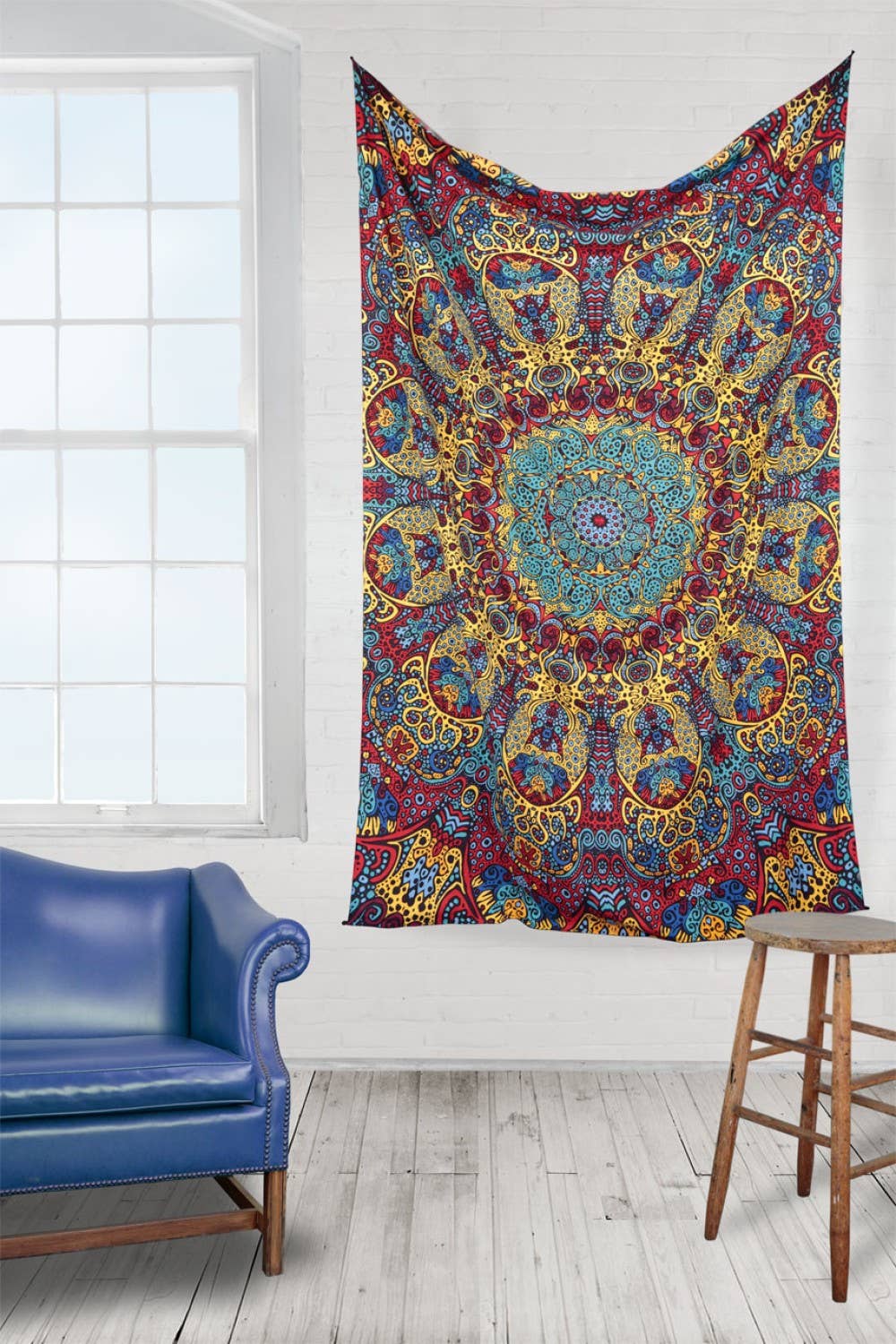 3D Tapestry Psychedelic Sunburst