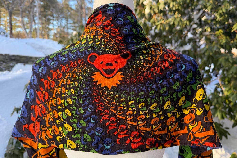 Grateful Dead Long Warm Spiral Bears Scarf