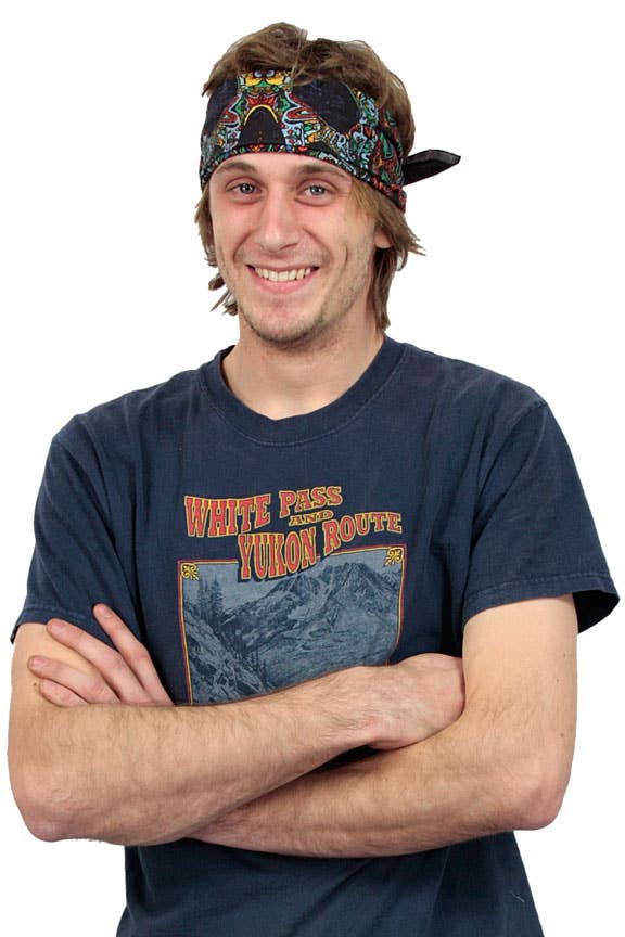 3D Bandana Psychedelic Skull Black