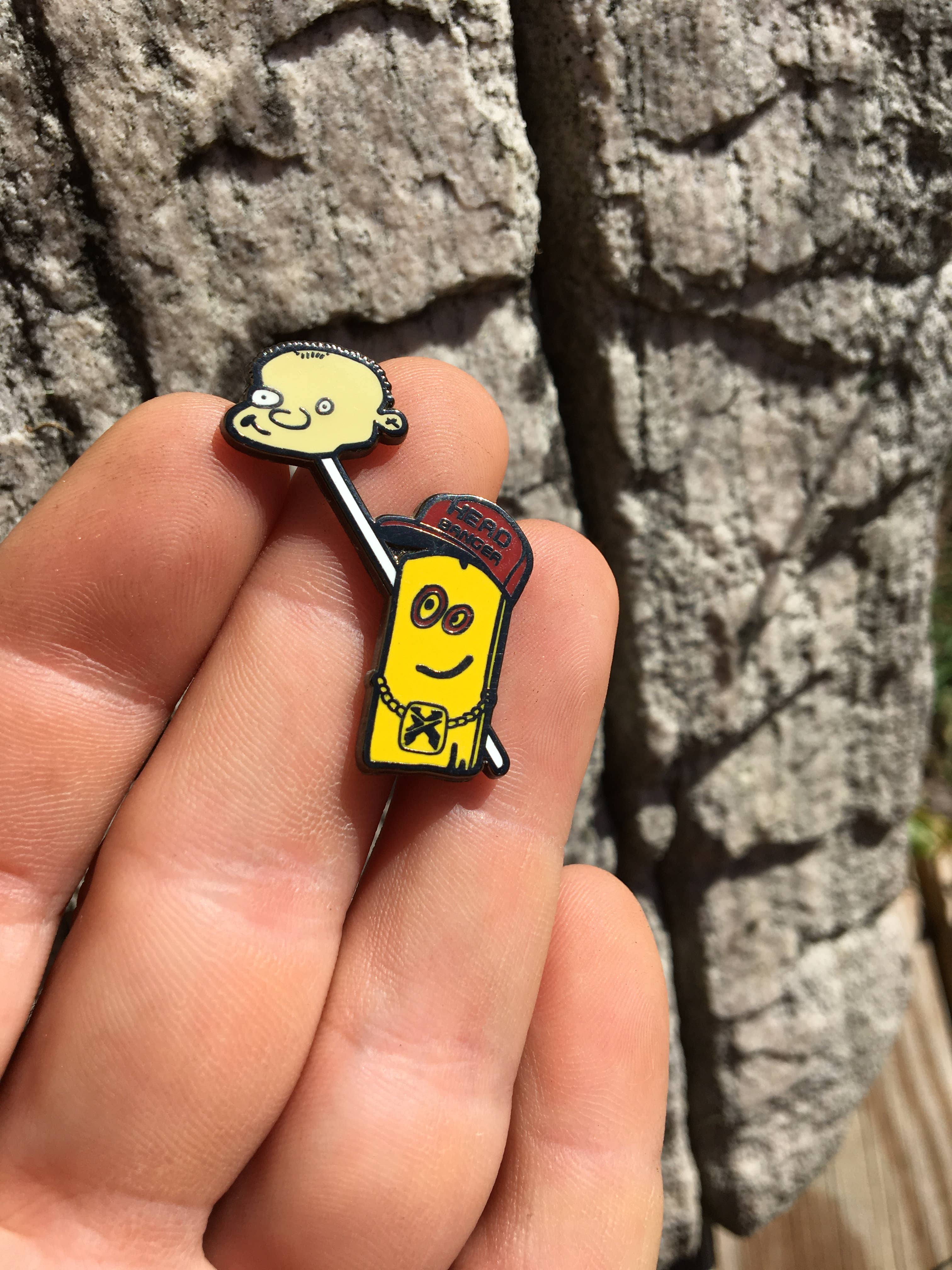 Mushroom Kingdom Pins - Plank & Johnny EDM Rave Pin – 1.5" Hard Enamel, Double Post