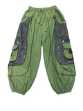 Emb Pocket Green Himalaya Boho Pant