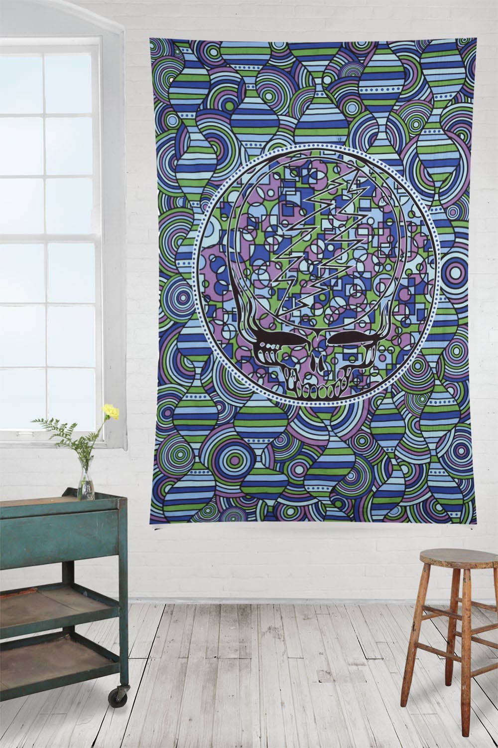 Grateful Dead Tapestry Stealie Under the Sea Boho Tapestries